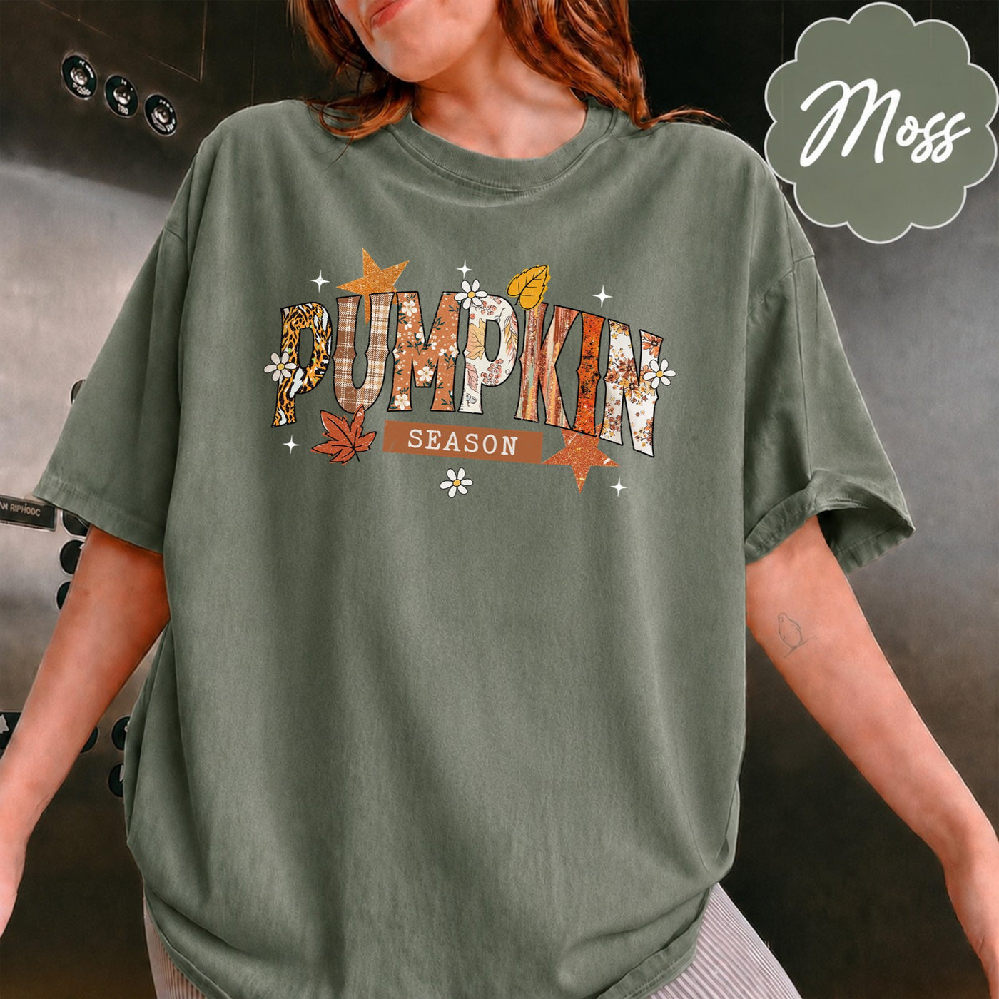 Comfort Colors Pumpkin Season Halloween T-Shirt, Pumpkin Bow Halloween Shirt, Trendy Fall Pumpkins Spooky Season Tee