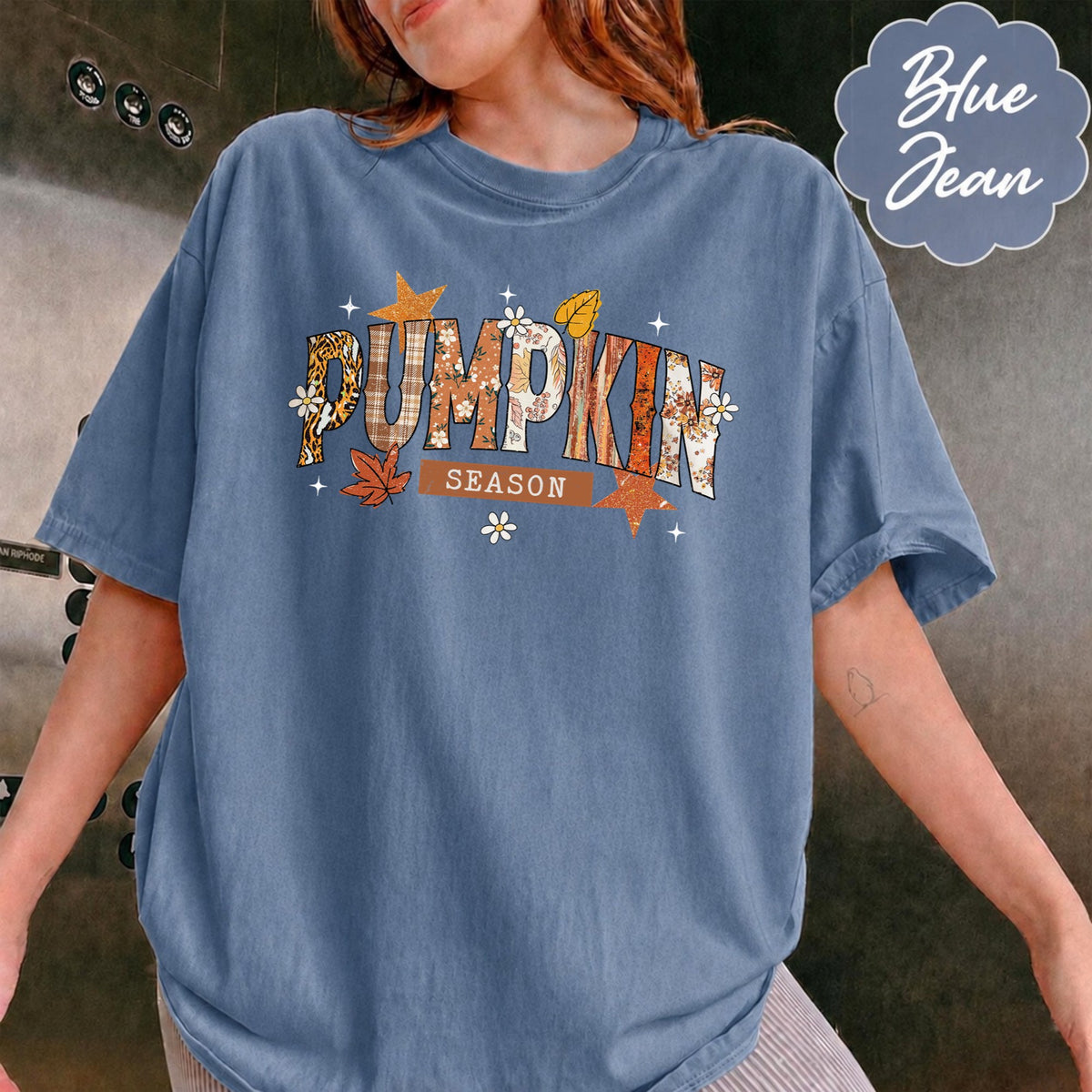 Comfort Colors Pumpkin Season Halloween T-Shirt, Pumpkin Bow Halloween Shirt, Trendy Fall Pumpkins Spooky Season Tee