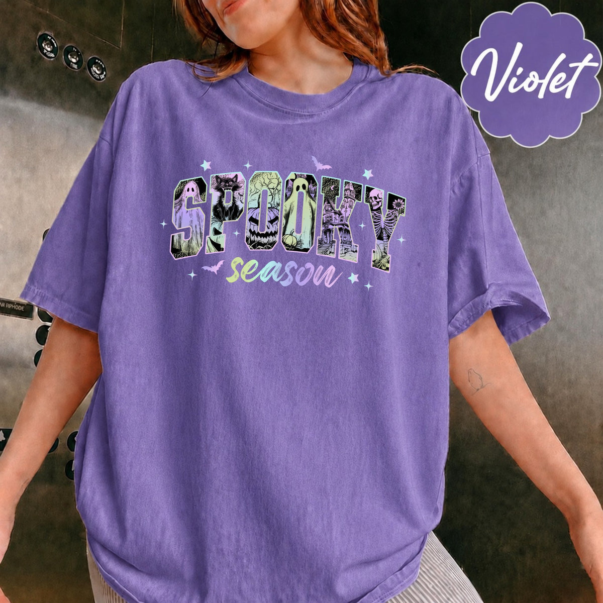 Comfort Colors Spooky Season Halloween T-Shirt, Spooky Vibes Shirt, Fall Shirt, Gift For Him, Gift For Her