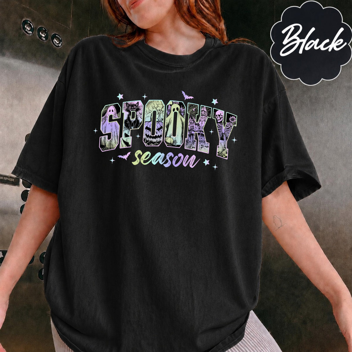 Comfort Colors Spooky Season Halloween T-Shirt, Spooky Vibes Shirt, Fall Shirt, Gift For Him, Gift For Her
