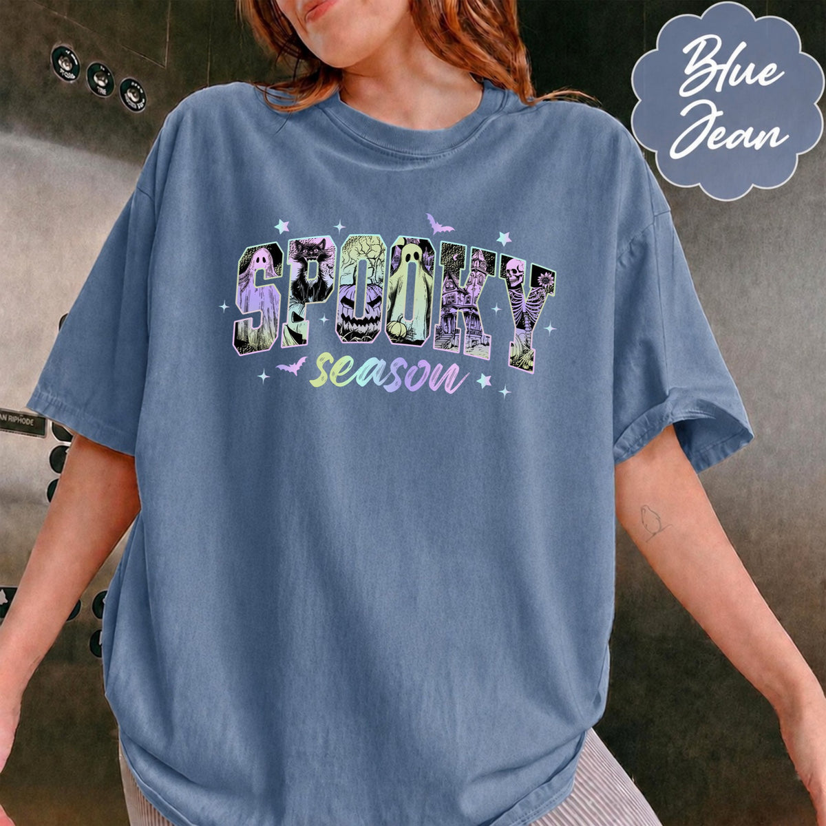 Comfort Colors Spooky Season Halloween T-Shirt, Spooky Vibes Shirt, Fall Shirt, Gift For Him, Gift For Her
