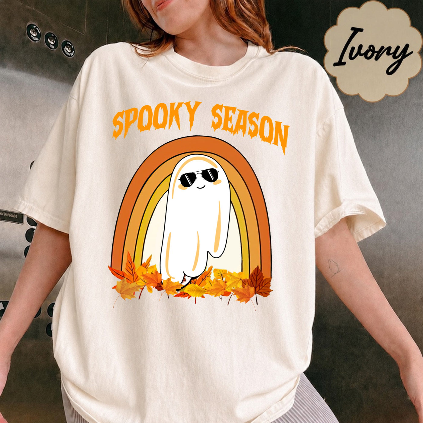 Comfort Colors Spooky Vibes Shirt, Halloween Shirt, Spooky Season Shirt, Halloween Costume, Horror Shirt, Cute Ghost Tee, Funny Halloween Gift