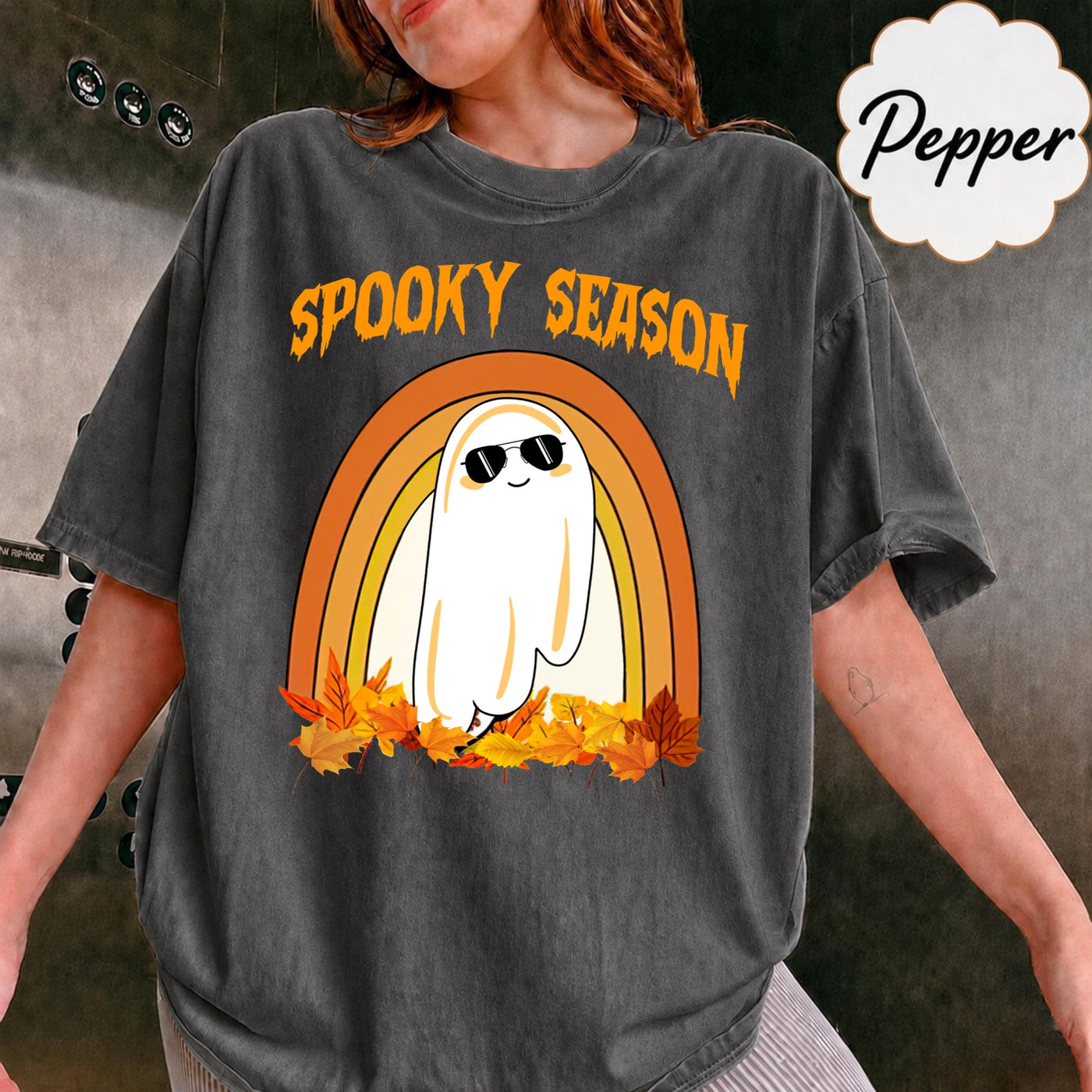 Comfort Colors Spooky Vibes Shirt, Halloween Shirt, Spooky Season Shirt, Halloween Costume, Horror Shirt, Cute Ghost Tee, Funny Halloween Gift